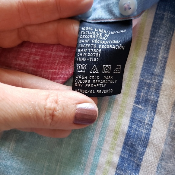 Tommy Hilfiger 100% Linen Button Up - Picture 2 of 6